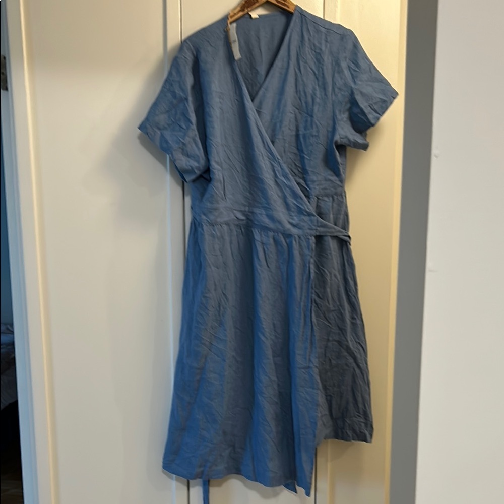 Blue Wrap Dress